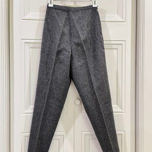 Vintage Gray Wool Blend Straight Leg Pant